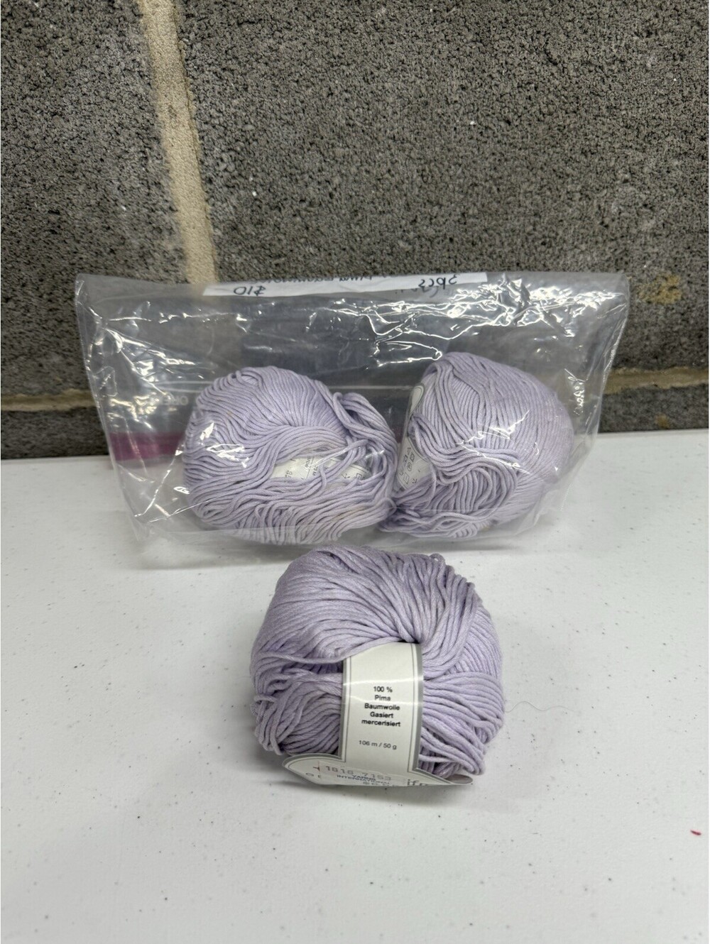 Gedifra Pimavera Yarn 100% Cotton Shade 701 Purple 3 Skein Lot